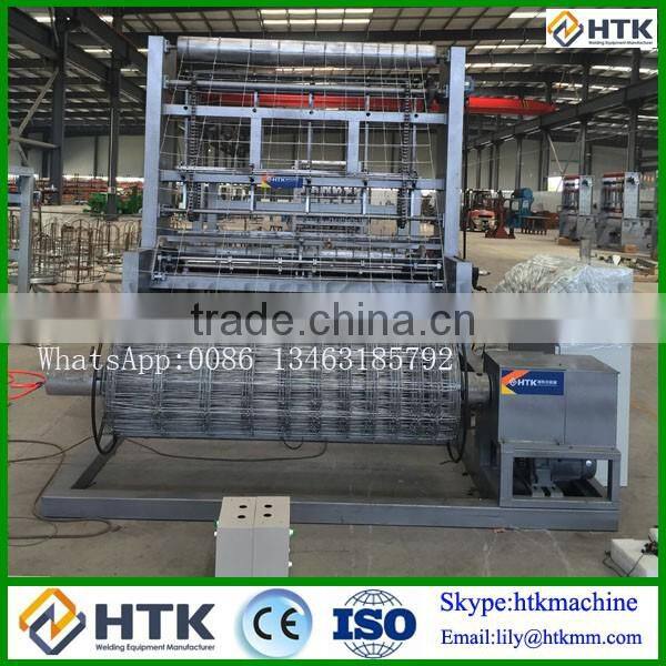 2.4m width Automatic Fixed Knot Hinge joint Field fence weaving knitting machine