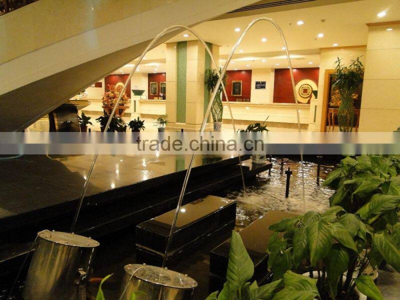 RGB light beam wave water fountain