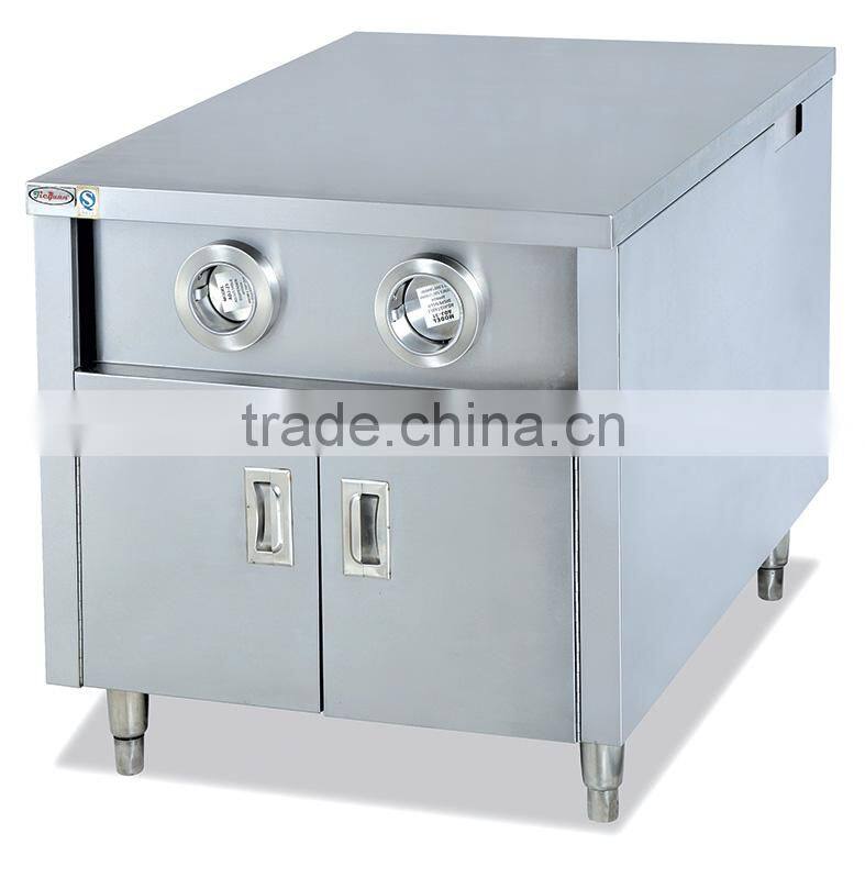 Stainless Steel Kitchen Work table with cup dispenser