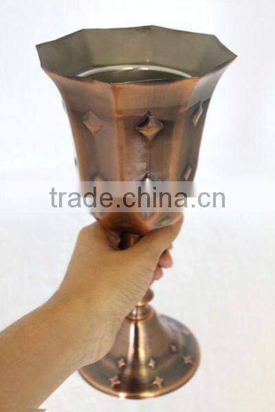 Unique Arabic Brass Antique Candle Holder