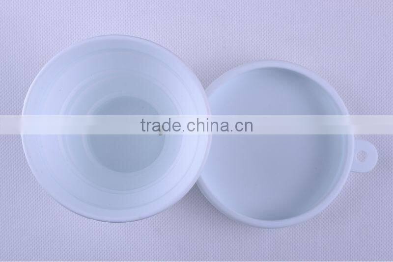 Elegant reuseable economical flexible convenient portable silicone telescopic cup with lid