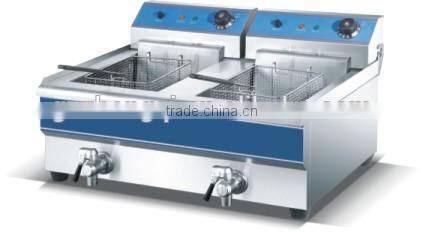 High quality 2-tank 2-basket Deep Fryer price (ZQW-102V)