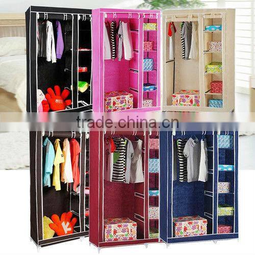 Portable Non-wove Fabric Wardrobe,Hot Sale Folding Wardrobe