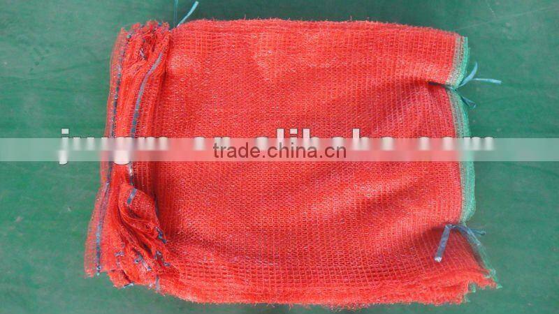 50x80cm red with green bottom - Raschel Mesh Bag