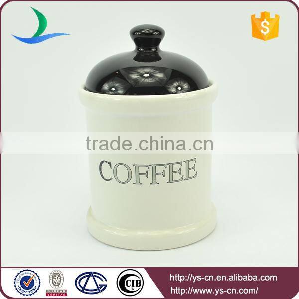 2017 ceramic modern decal food Storage Jars factory