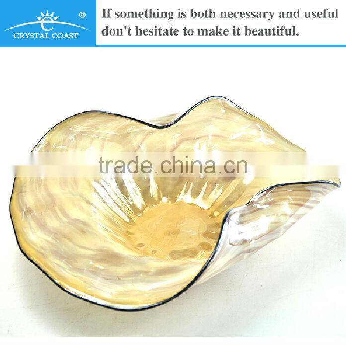 antique murano colored glass decorative plates for chocolat