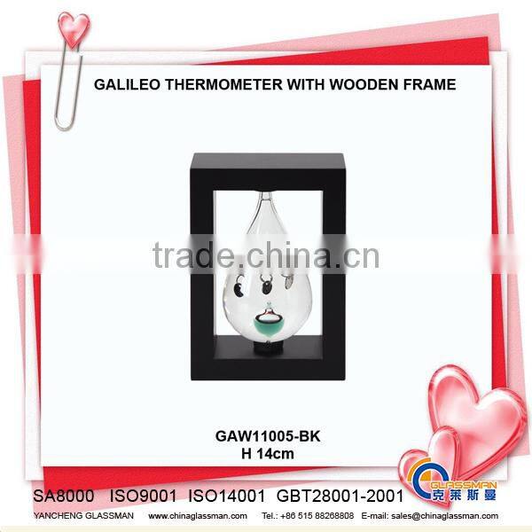 YG626S-RD glass home decoration galileo thermometer