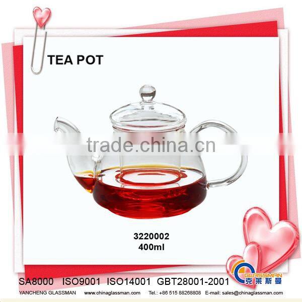 GLASS TEA POT 3220002 HEAT RESISTANT GLASS CUP