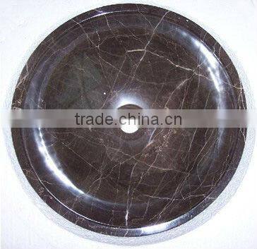Dark Emperador Marble Sink Washbasin