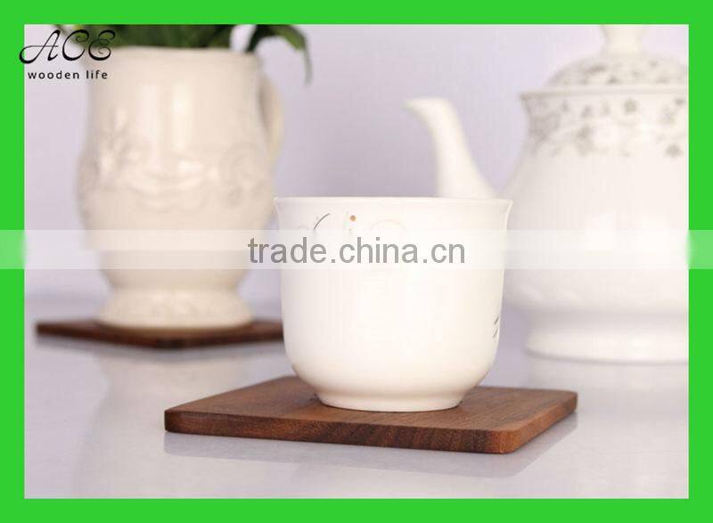 Custom wooden coasters Laser engraved coasters High quality wood placemat