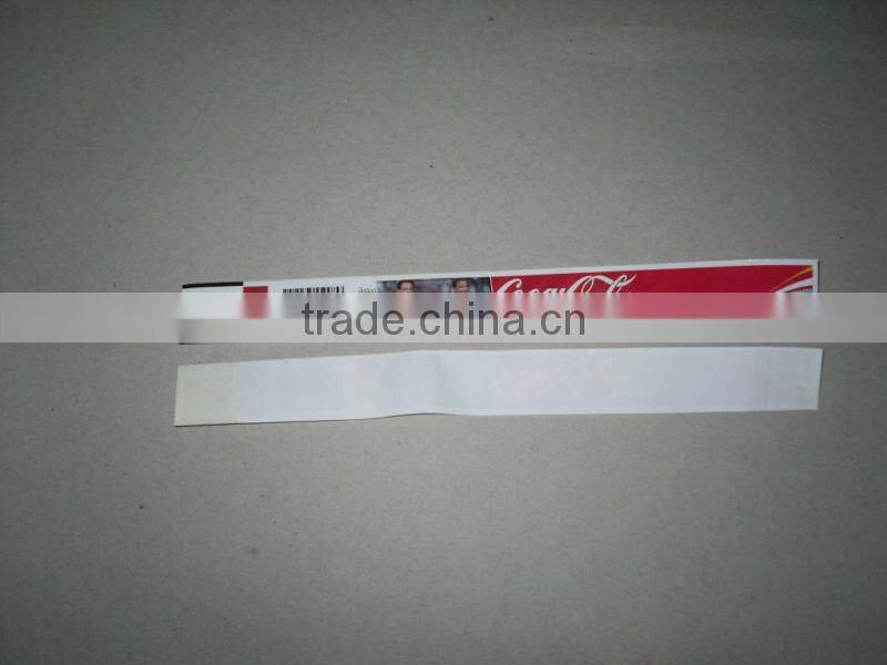 Logo printed tyvek wristband