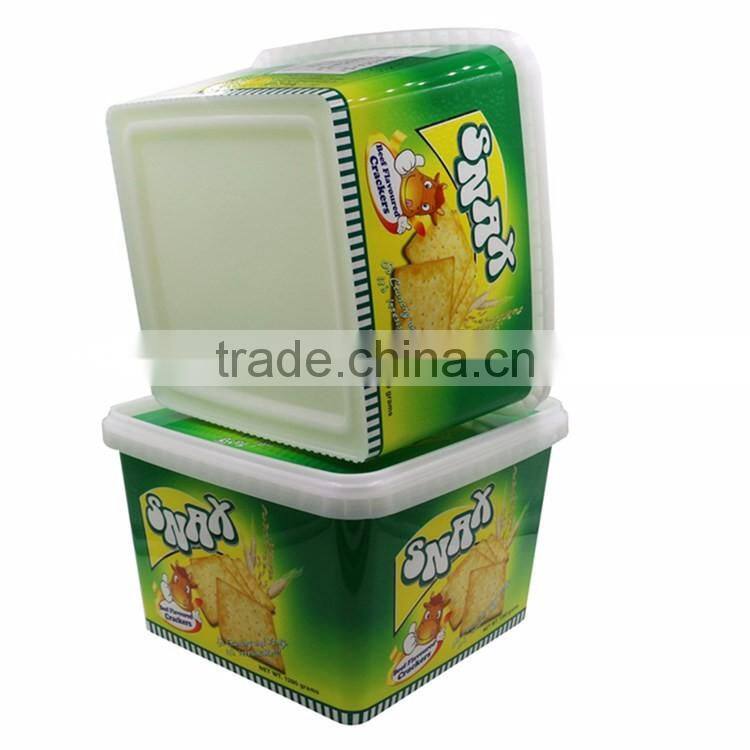 PP Plastic Packaging Box for Cake And Biscuit, Storage Container with Lid