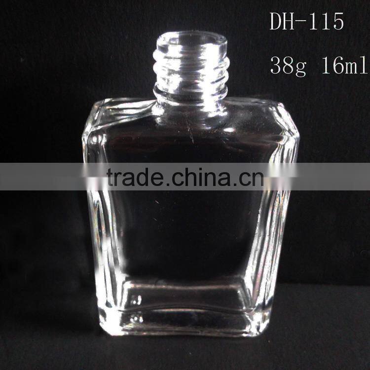 Flat square glass nail polish bottles wholesale china