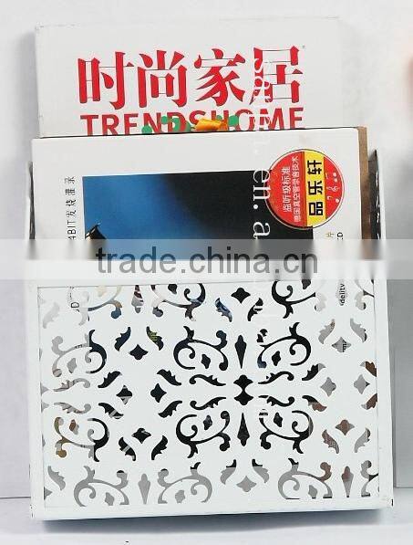 Hangzhou Modern Metal Engraving Magazine Holder/A4 Paper File Holder