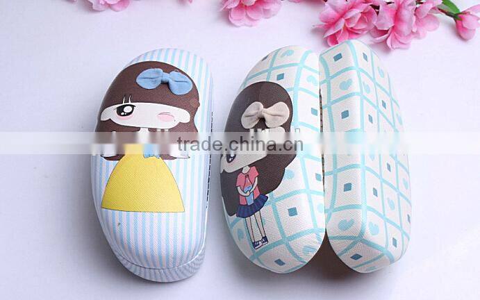 Supply fashion cute girl pattern Glasses case