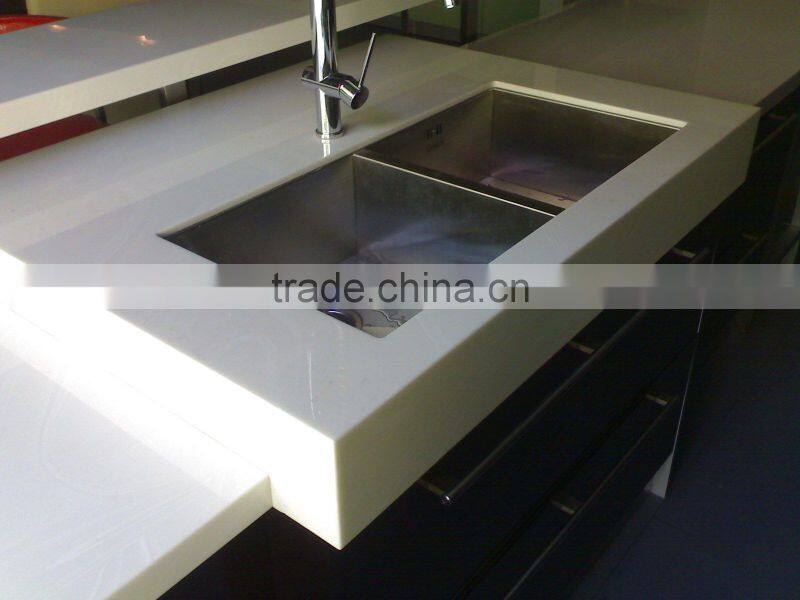 Top quality kitchen counter 100% blendly acrylic solid surface counter top