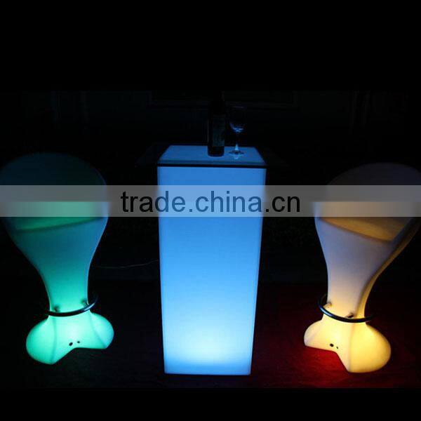 rgb color change led bar table for party /modern glowing furniture table for garden