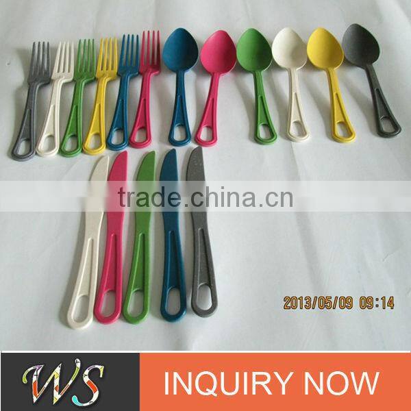 Eco Bamboo Fiber Flatware Set