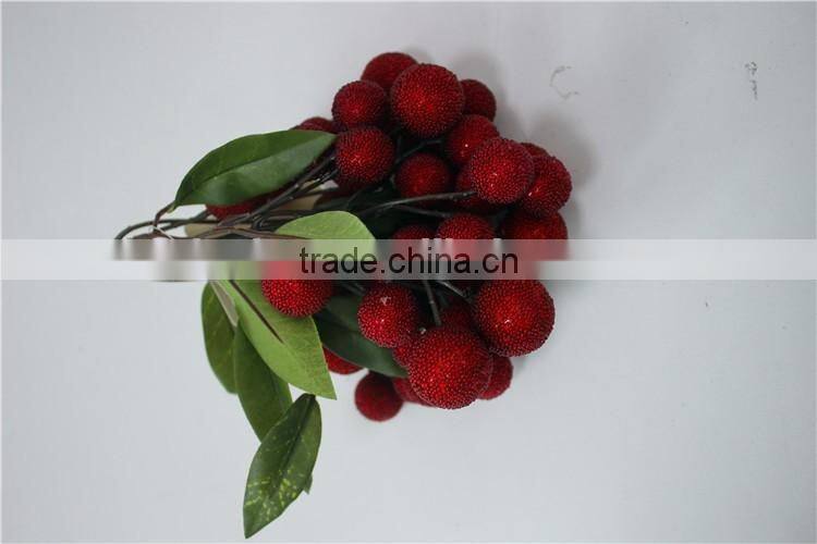 artificial red bayberry plastic waxberry plastic fruit decoration