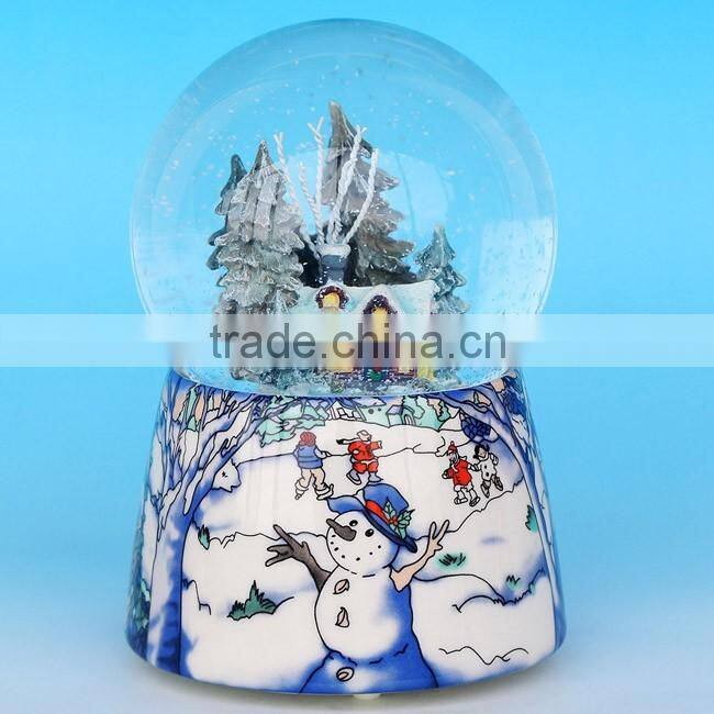 Ceramic Christmas Snow Globe for wholesale