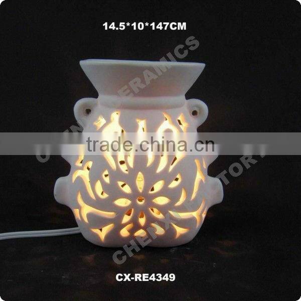 porcelain electric wax warmer Ceramic electric oil burner ceramic electric candle warmer ceramic night light