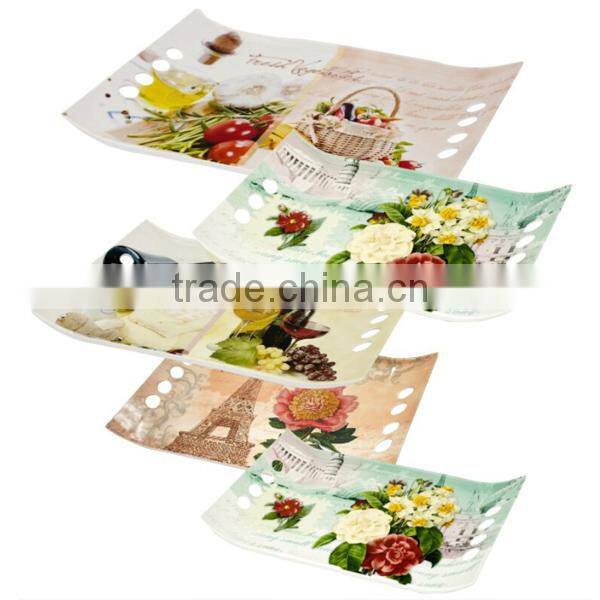cheap fast food plastic tray plate