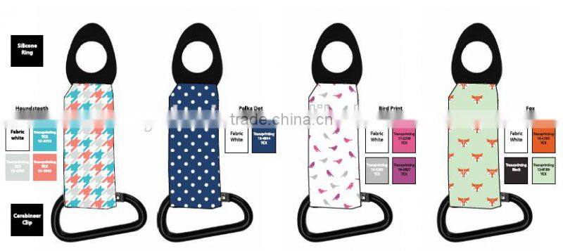 Wholesale printed band bottle clip drink clip for out doors climbing hook