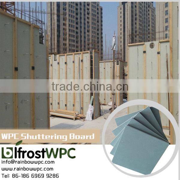 high quality wpc concrete formwork / waterproof plastic film faced wpc foam board for construction