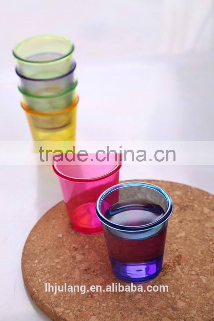 Wholesale 2oz plastic shot glasses plastic wine shot glasses