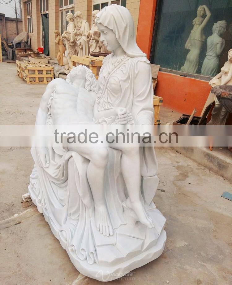 High quality church religion marble michelangelo jesus sculpture