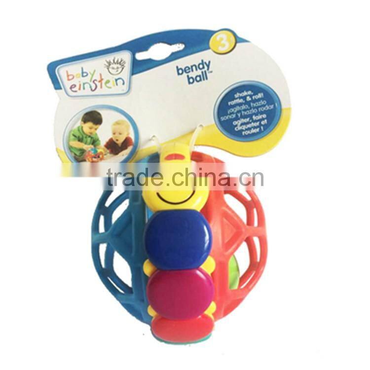 Early Educational Toy Ball Bendy Ball Plastic Baby Rattle