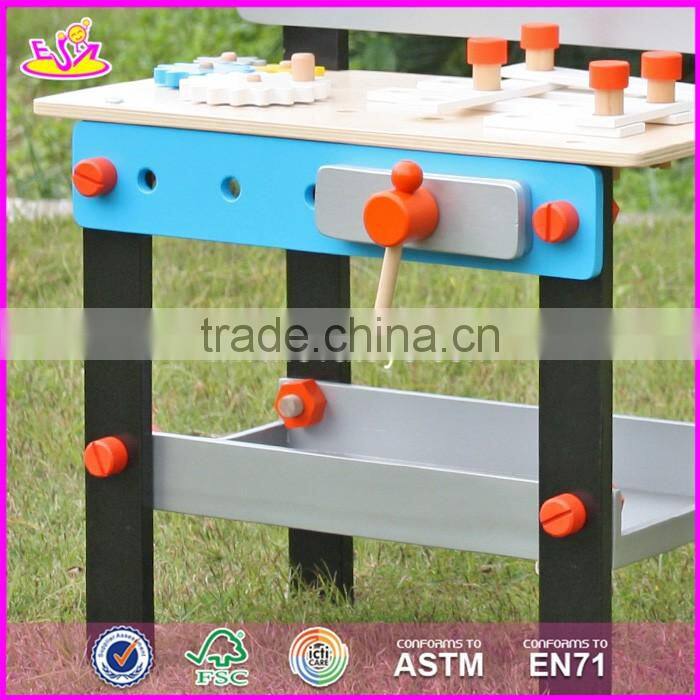 2017 Top fashion preschool toy kids wooden play workbench W03D070