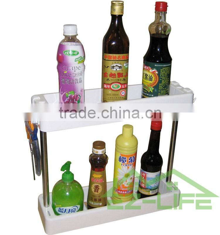 2017 Best Hot sale combine storage durble stainless steel &plastic kitchen rack