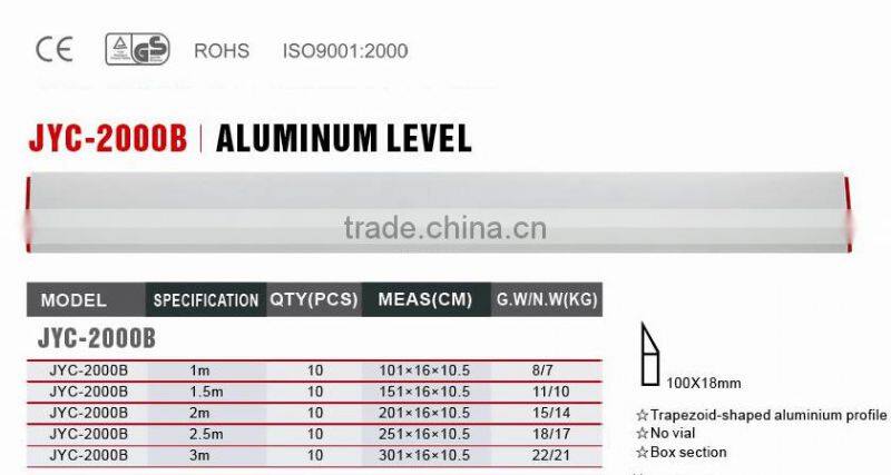 Scraper level construction tools aluminum level