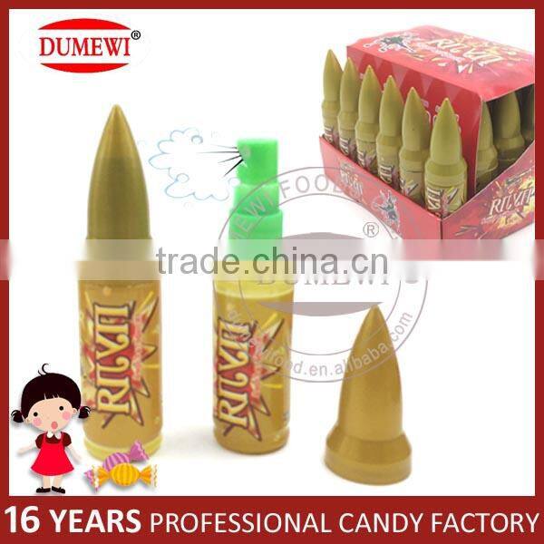 Golden Bullet Shape Fruit Drink Sour Liquid Candy Spray