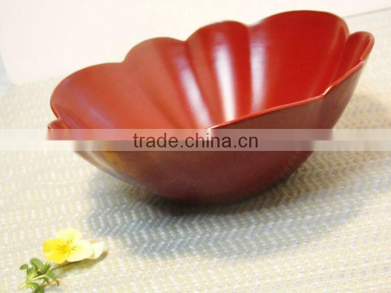 Urushi Craft Japanese Lacquer Ware, traditional urushi ware, hand made exotic ware, red green and yellow