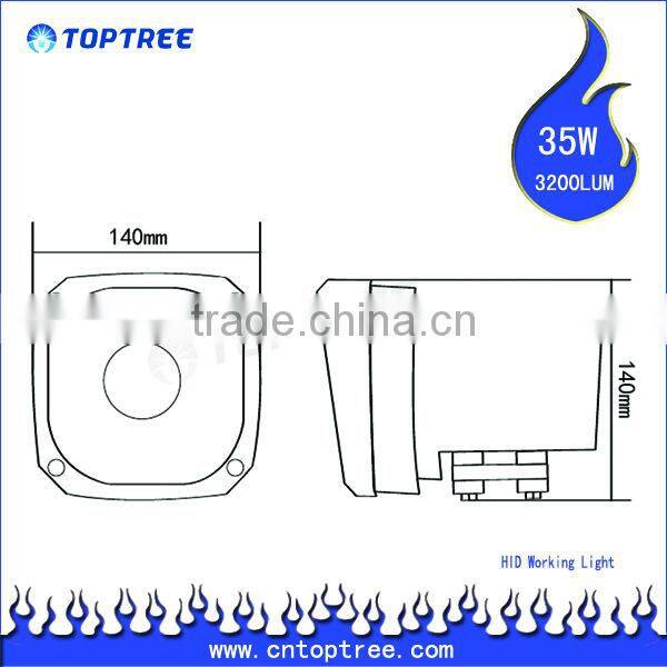35watt 55watt HID Work Light HID Driving lights for SUV ATV 4WD 4X4