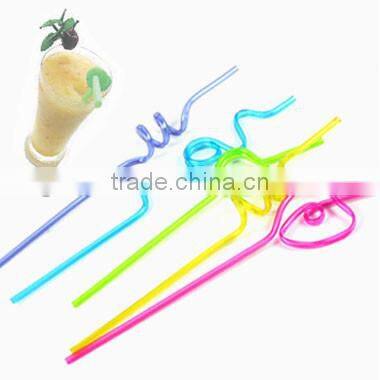 Fancy and fashion wedding plastic wild animal straws