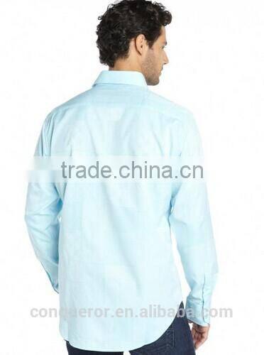 Aqua Textured Check Cotton Front Shirt (201411129)