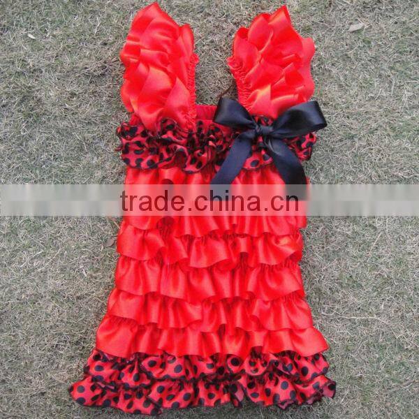 Hot Sale ! Model Girls' Dresses Green Satin Petti Dress Flower Girls' Dresses