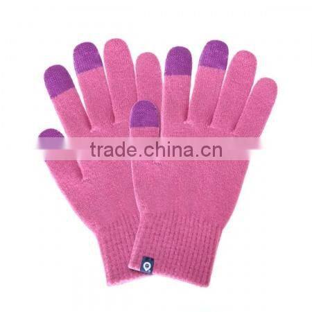 GZY 2015 100% cotton winter warmth touchscreen gloves