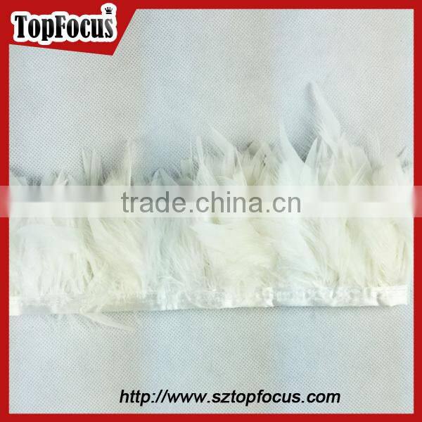 green trimming fringe for DIY cloth synthetic wholesale Turkey feathers