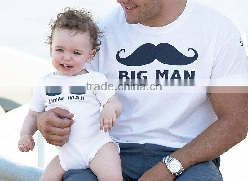 2017 latest cotton baby clothes father son summer children clothes short sleeve white kid custom t shirt wholesale china