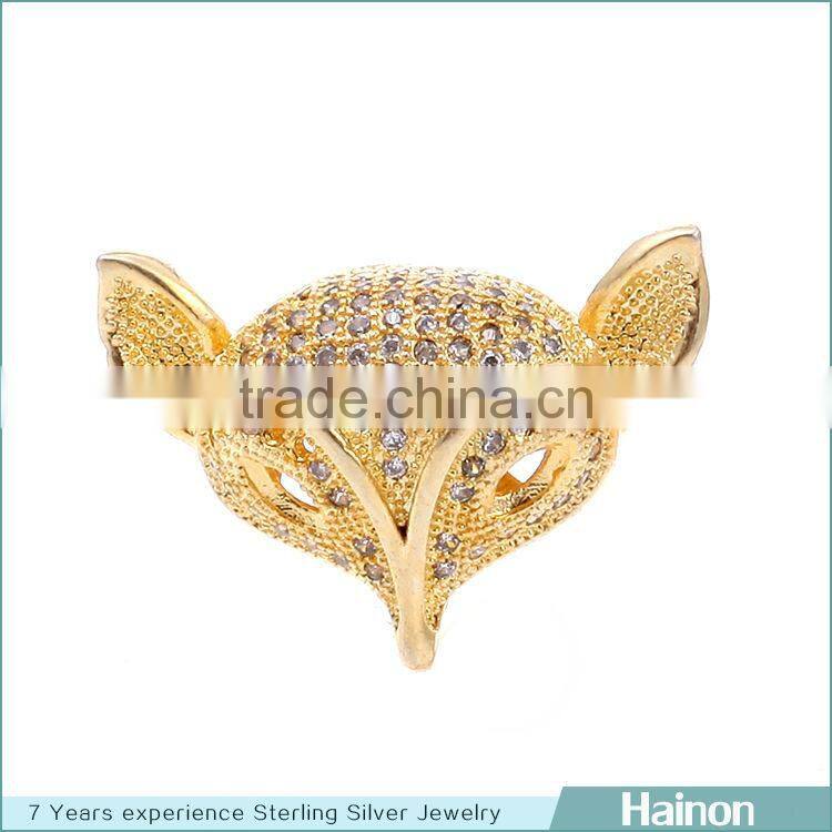 fox 18k gold filled in sterling silver with zircon accessory factory