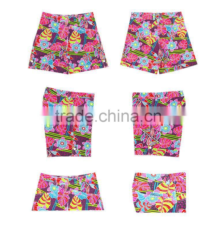 top sale floral print lady swim shors