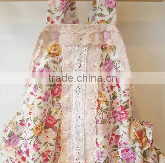 Classical Ruffle Baby Rompers Lace Fabric Readymade Garments Wholesale