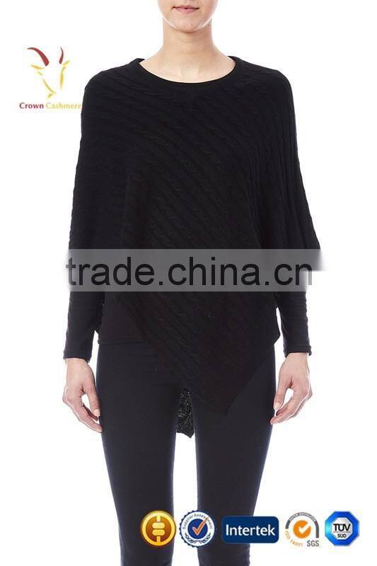 New Fashion Wrap Poncho Cable Cotton Ponchos