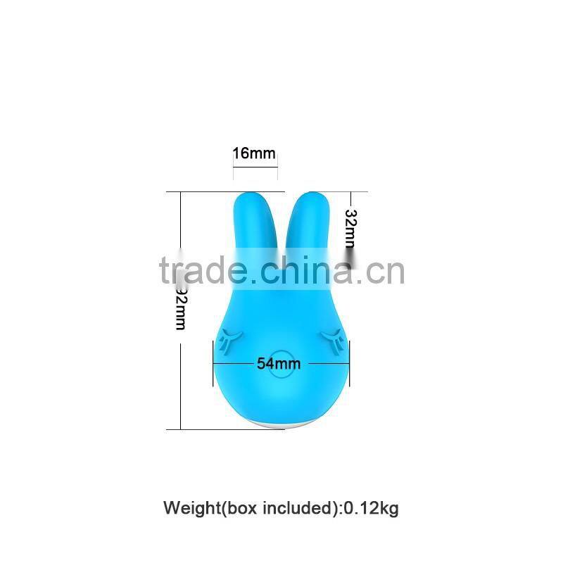 Soft Silicone Female Sex Toys Rabbit Shape Vibrating Massager