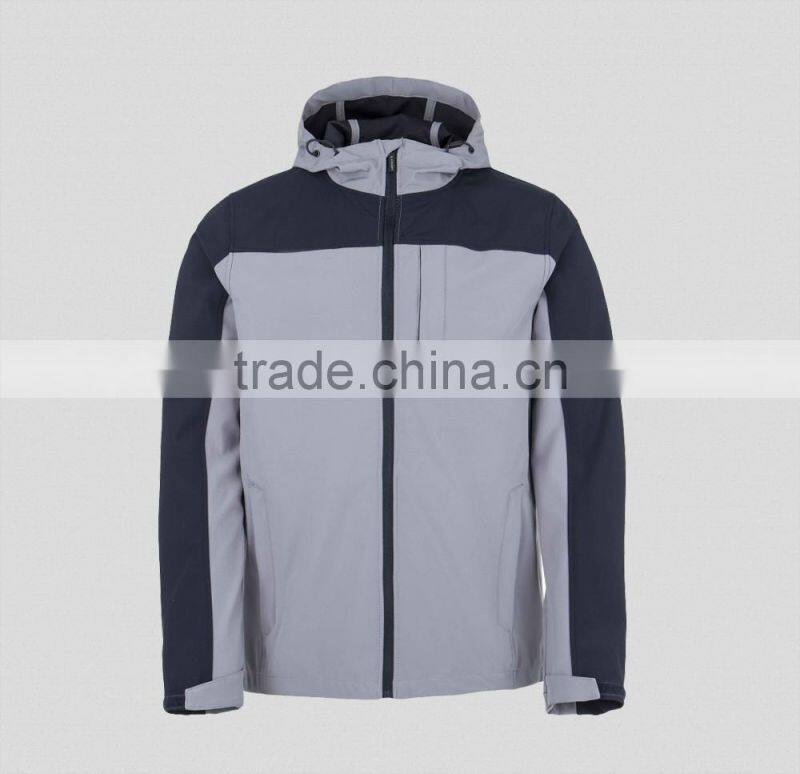 New arrived mans cycling jacket grey soft shell fleece lined jacket