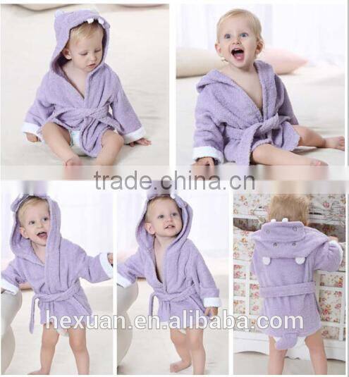 Fashion Designs Hooded Animal Modeling Baby Bathrobe Cartoon Baby Towel Character Kids Bath Robe Infant Beach Towels